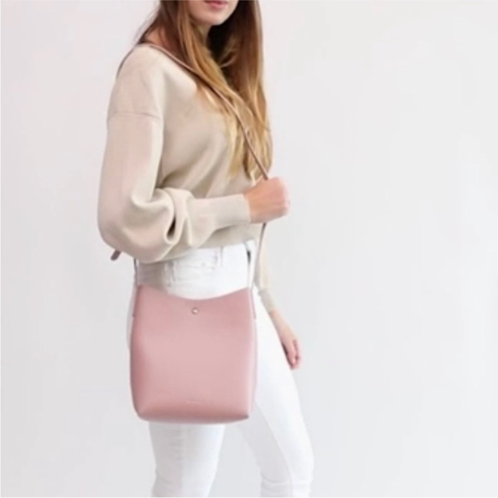 Women’s Pink Crossbody Bag - Minimalist Everyday Purse